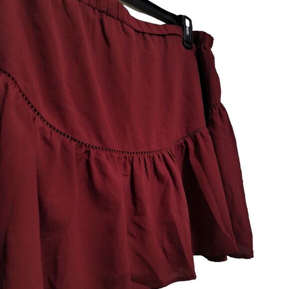Banana Republic Burgundy Skirt L - Picture 4 of 5